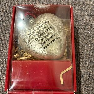 New First Christmas Heart Ornament